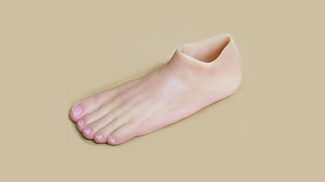 High Realism Custom Silicone Prosthetics Foot Functional Restorations