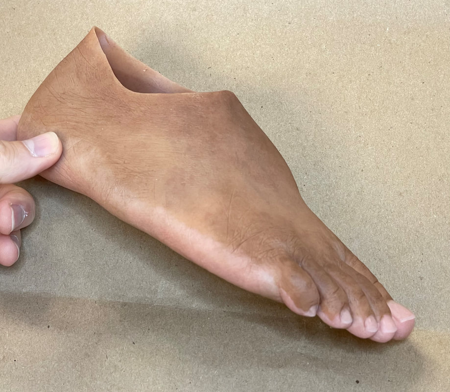 Custom Silicone Partial Foot Prosthesis by Functional Restorations Durham NC